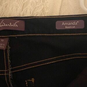 Gloria Vanderbilt Black Boot Cut Jeans